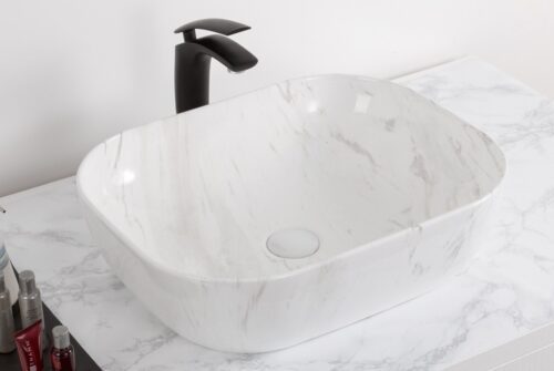 Waskom carrara rechthoekig