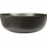 Waskom croco mat zwart rond